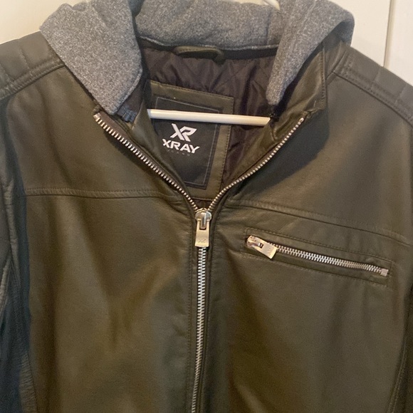 NWOT men’s moto jacket with hood - Picture 2 of 10